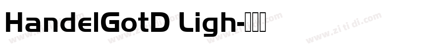HandelGotD Ligh字体转换